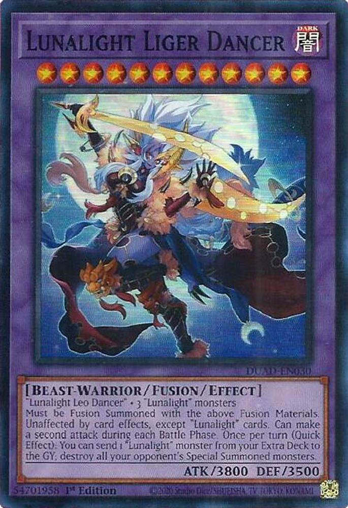 Lunalight Liger Dancer (DUAD-EN030) - Super Rare