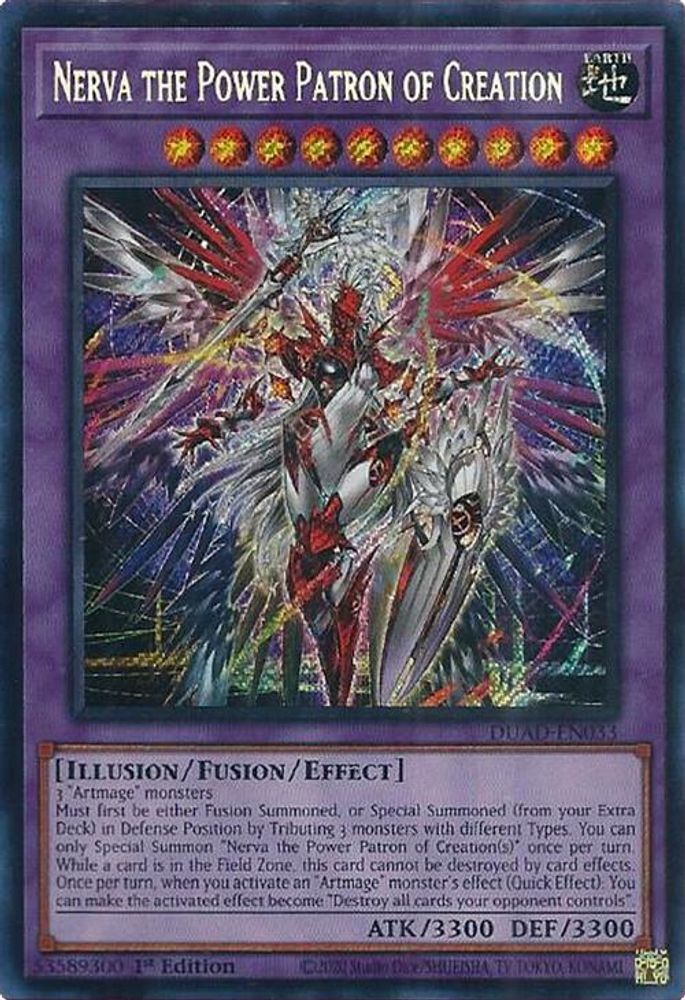 Nerva the Power Patron of Creation (DUAD-EN033) - Secret Rare