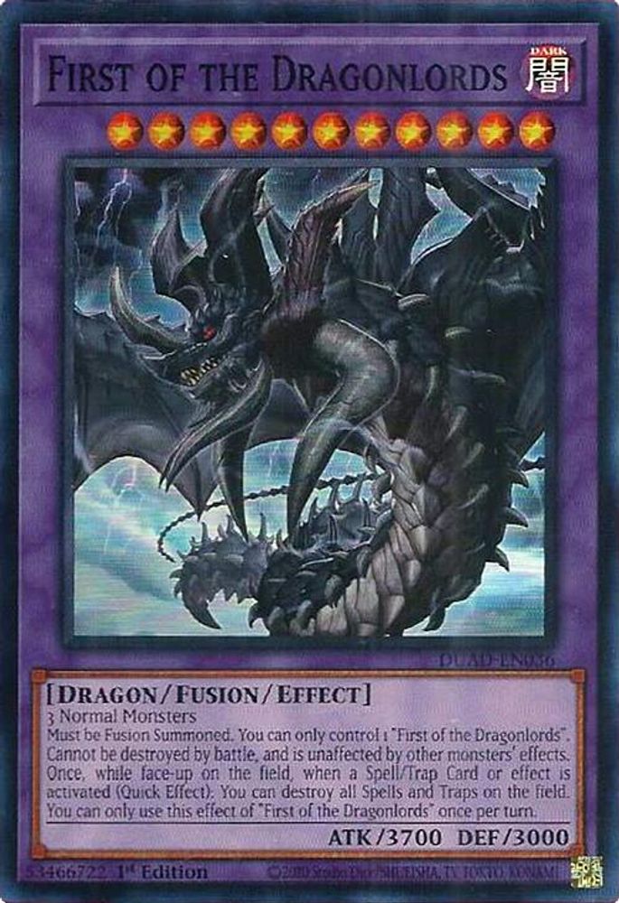 First of the Dragonlords (DUAD-EN036) - Super Rare