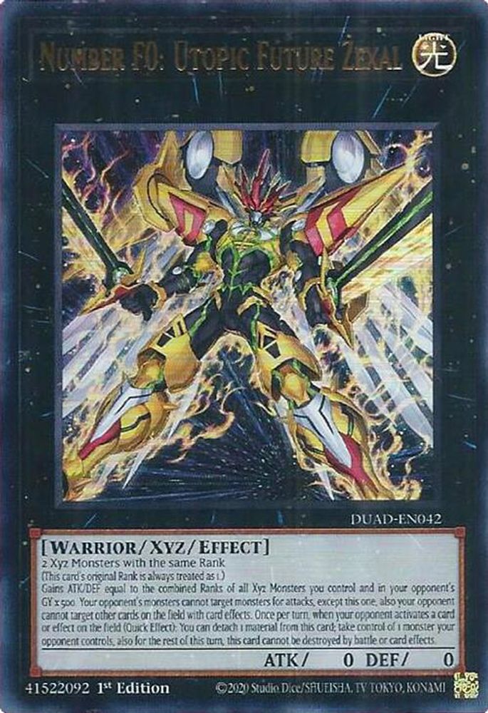 Number F0: Utopic Future Zexal (DUAD-EN042) - Ultra Rare