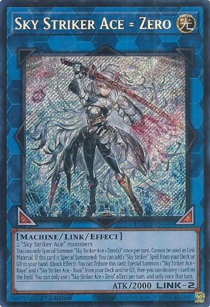 Sky Striker Ace = Zero (DUAD-EN049) - Secret Rare