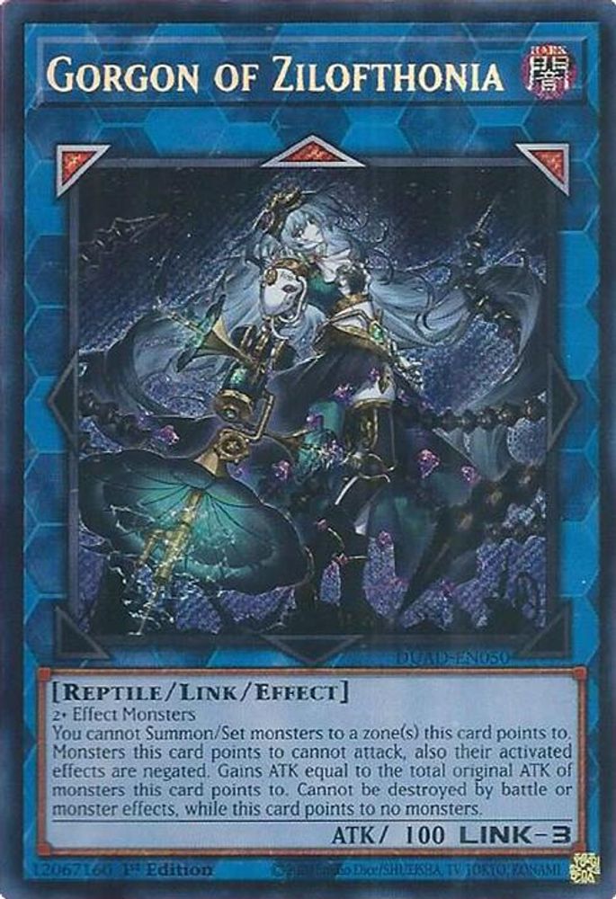 Gorgon of Zilofthonia (DUAD-EN050) - Secret Rare