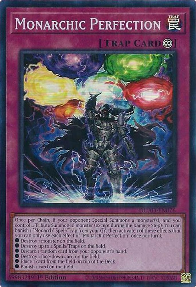 Monarchic Perfection (DUAD-EN076) - Super Rare