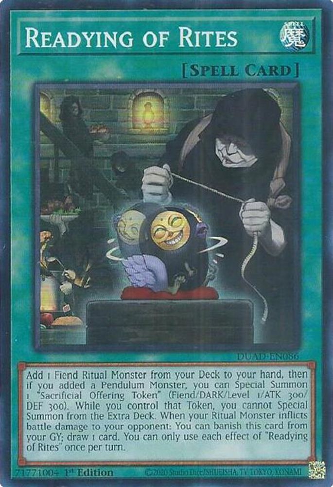 Readying of Rites (DUAD-EN086) - Super Rare