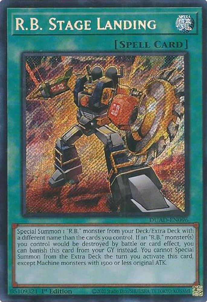 R.B. Stage Landing (DUAD-EN096) - Secret Rare