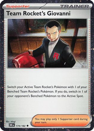 Team Rocket's Giovanni (Cosmos Holo) 174  - Holofoil - Uncommon