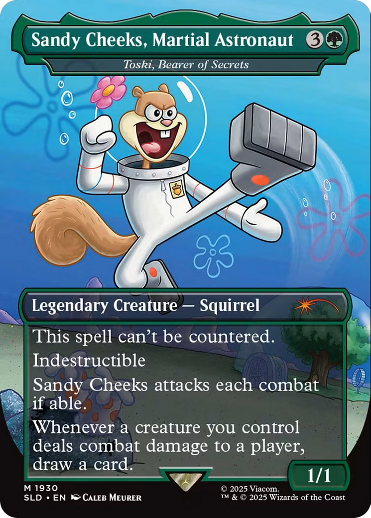 Sandy Cheeks, Martial Astronaut - Toski, Bearer of Secrets (SLD-1930) - Secret Lair Drop / Sandy Cheeks, Martial Astronaut (Borderless)