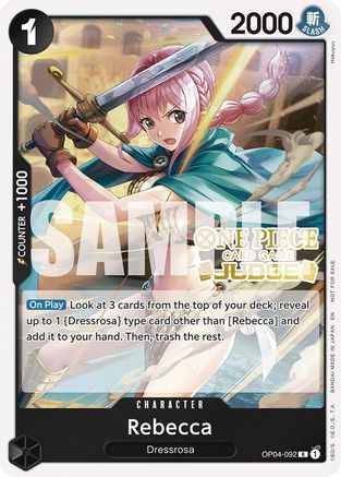 Rebecca (Judge Pack Vol. 6) (OP04-092) - Rare