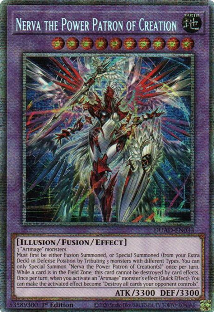 Nerva the Power Patron of Creation (Starlight Rare) (DUAD-EN033) - Starlight Rare