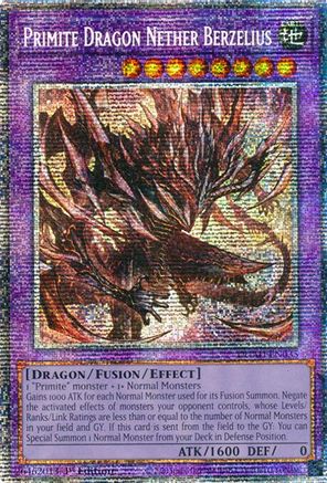 Primite Dragon Nether Berzelius (Starlight Rare) (DUAD-EN035) - Duelist's Advance 1st Edition