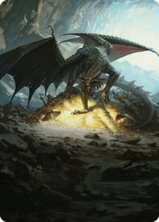 Carte d'art du dragon de cuivre antique (04) [Commander Legends : Battle for Baldur's Gate Art Series] 