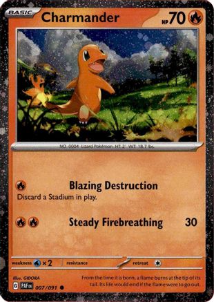 Charmander (Cosmos Holo) 007/091  - Holofoil - Common
