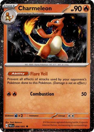 Charmeleon (Cosmos Holo) 008/091  - Holofoil - Uncommon