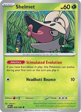 Shelmet 008  - Reverse Holofoil - Common