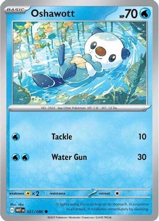 Oshawott 021  - Reverse Holofoil - Common