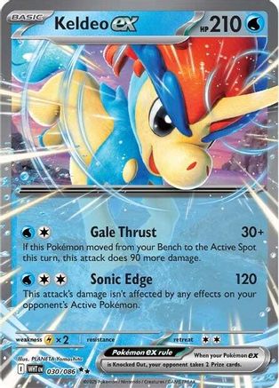 Keldeo ex 030  - Holofoil - Double Rare