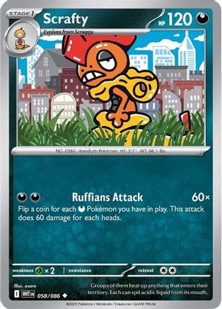 Scrafty 058  - Uncommon