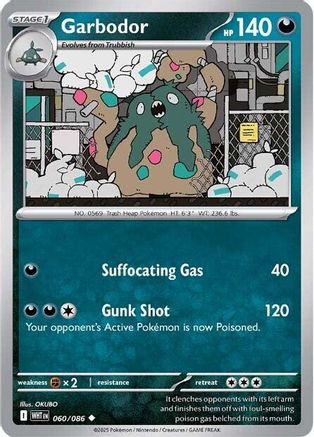 Garbodor 060  - Reverse Holofoil - Uncommon
