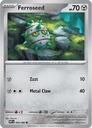 Ferroseed 068  - Reverse Holofoil - Common