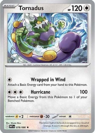 Tornadus 078  - Holofoil - Rare