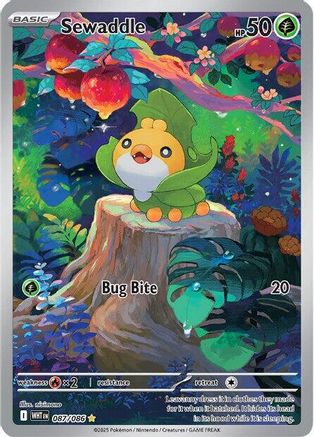 Sewaddle 087/086  - Holofoil - Illustration Rare