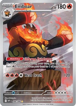Emboar 098/086  - Holofoil - Illustration Rare