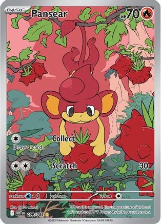 Pansear 099/086  - Holofoil - Illustration Rare