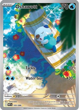 Oshawott 105/086  - Holofoil - Illustration Rare