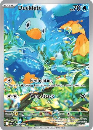 Ducklett 109/086  - Holofoil - Illustration Rare