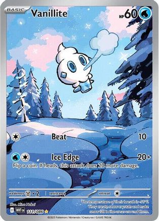Vanillite 111/086  - Holofoil - Illustration Rare