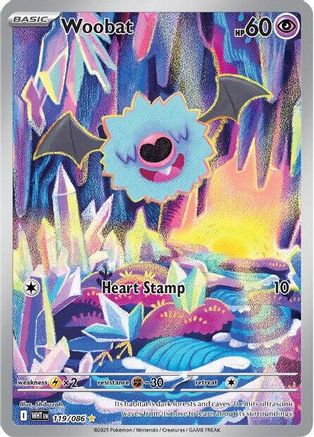 Woobat 119/086  - Holofoil - Illustration Rare