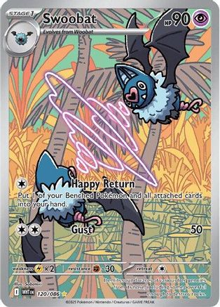 Swoobat 120/086  - Holofoil - Illustration Rare