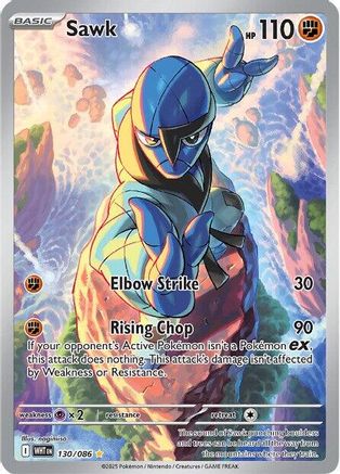 Sawk 130/086  - Holofoil - Illustration Rare