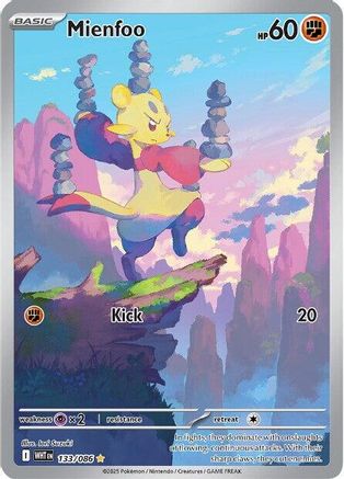 Mienfoo 133/086  - Holofoil - Illustration Rare