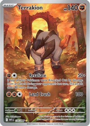 Terrakion 135/086  - Holofoil - Illustration Rare