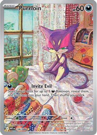 Purrloin 136/086  - Holofoil - Illustration Rare