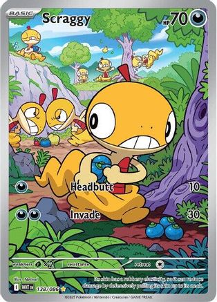 Scraggy 138/086  - Holofoil - Illustration Rare