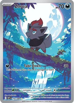 Zorua 142/086  - Holofoil - Illustration Rare