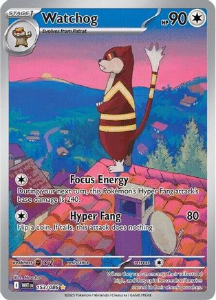 Watchog 153/086  - Holofoil - Illustration Rare