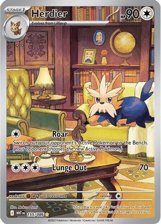 Herdier 155/086  - Holofoil - Illustration Rare