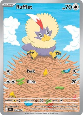 Rufflet 154/086  - Holofoil - Illustration Rare