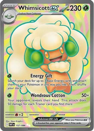 Whimsicott ex 157/086  - Holofoil - Ultra Rare