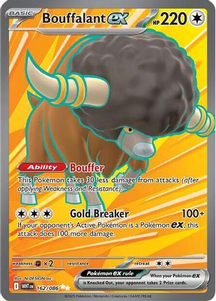 Bouffalant ex 162/086  - Holofoil - Ultra Rare