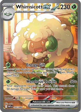 Whimsicott ex 165/086  - Holofoil - Special Illustration Rare