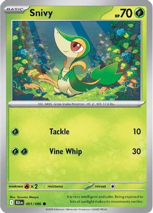 Snivy 001  - Reverse Holofoil - Common