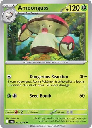 Amoonguss 011  - Reverse Holofoil - Uncommon