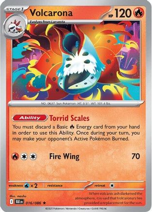 Volcarona 016  - Holofoil - Rare