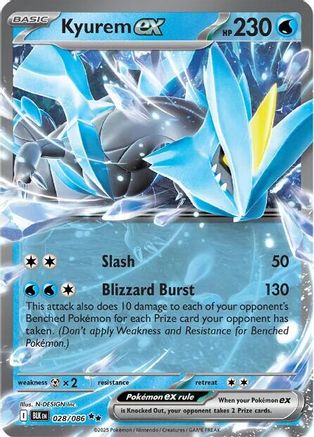 Kyurem ex 028  - Holofoil - Double Rare