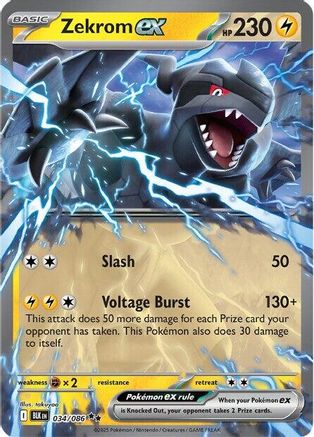 Zekrom ex 034  - Holofoil - Double Rare