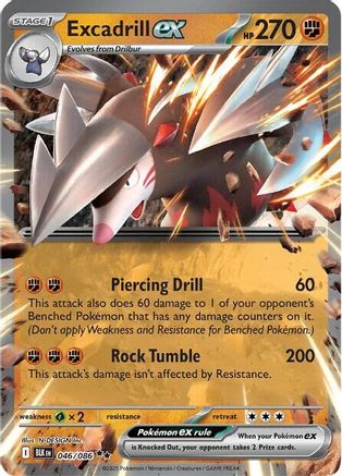 Excadrill ex 046  - Holofoil - Double Rare